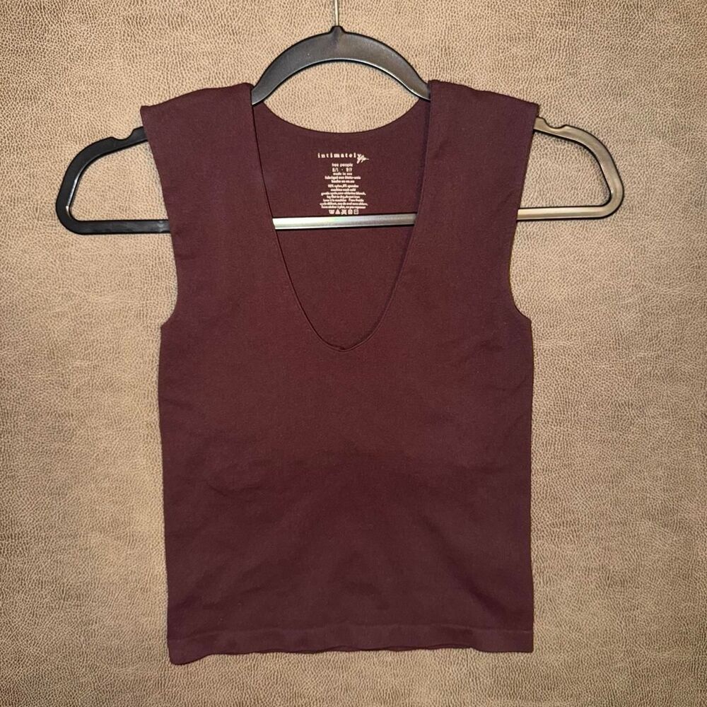 Free People Seamless V-Neck Brami Tank Top